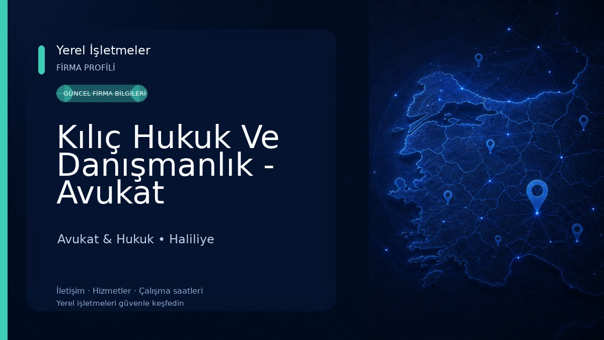 Kılıç Hukuk Ve Danışmanlık - Avukat Muhammed Furkan KILIÇ Avukat & Hukuk