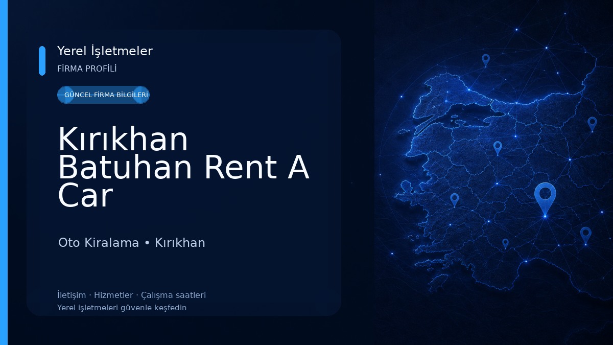 Kırıkhan Batuhan Rent A Car