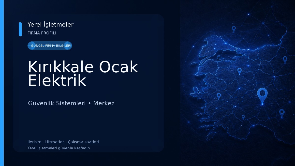 Kırıkkale Ocak Elektrik Güvenlik Sistemleri