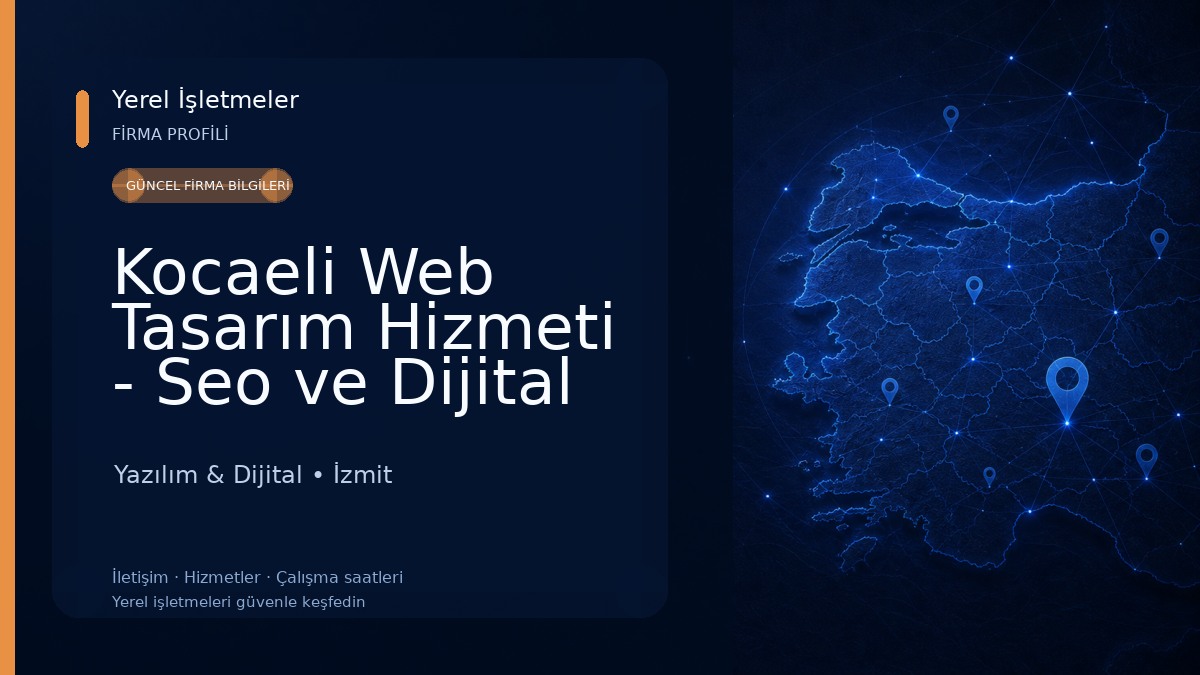Kocaeli Web Tasarım Hizmeti - Seo ve Dijital Pazarlama