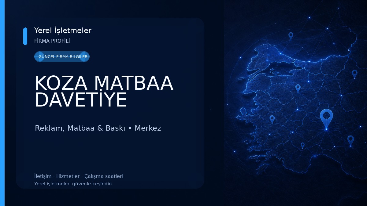 KOZA MATBAA DAVETİYE