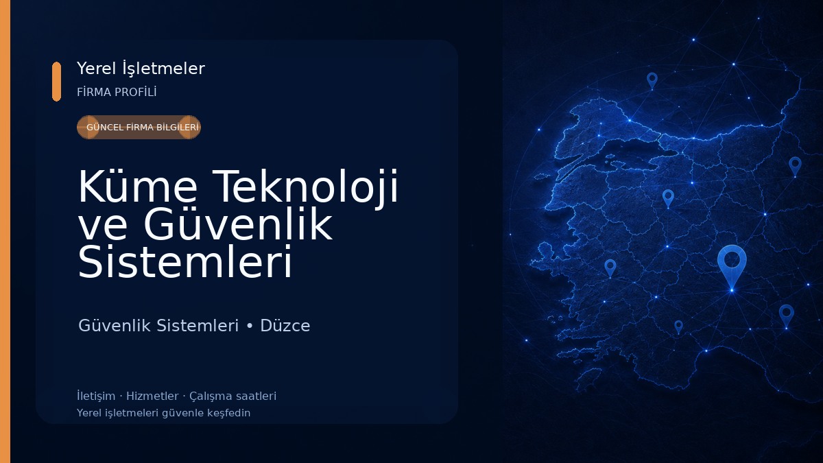 Küme Teknoloji ve Güvenlik Sistemleri Güvenlik Sistemleri