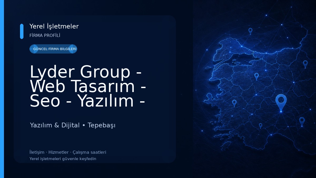 Lyder Group - Web Tasarım - Seo - Yazılım - Eticaret