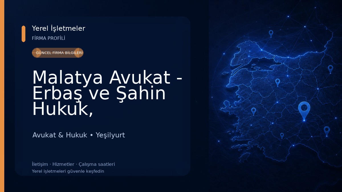 Malatya Avukat - Erbaş ve Şahin Hukuk, Danışmanlık ve Arabuluculuk Hizmetleri Avukat & Hukuk