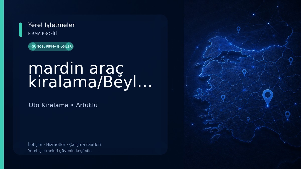 mardin araç kiralama/Beylerbeyi Oto Kiralama