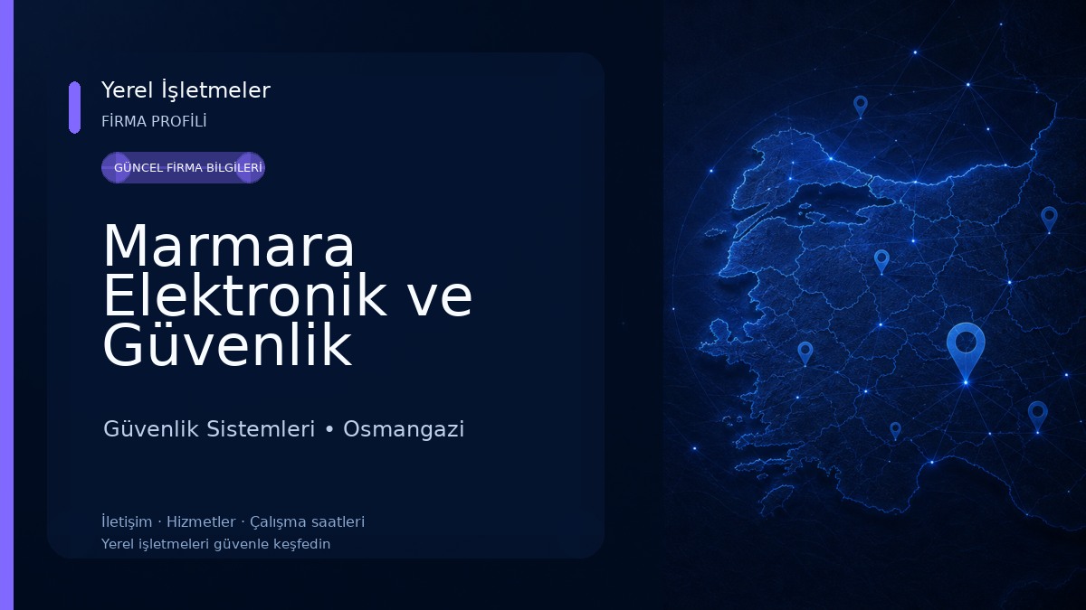 Marmara Elektronik ve Güvenlik Sistemleri