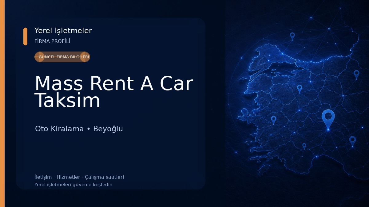 Mass Rent A Car Taksim Oto Kiralama