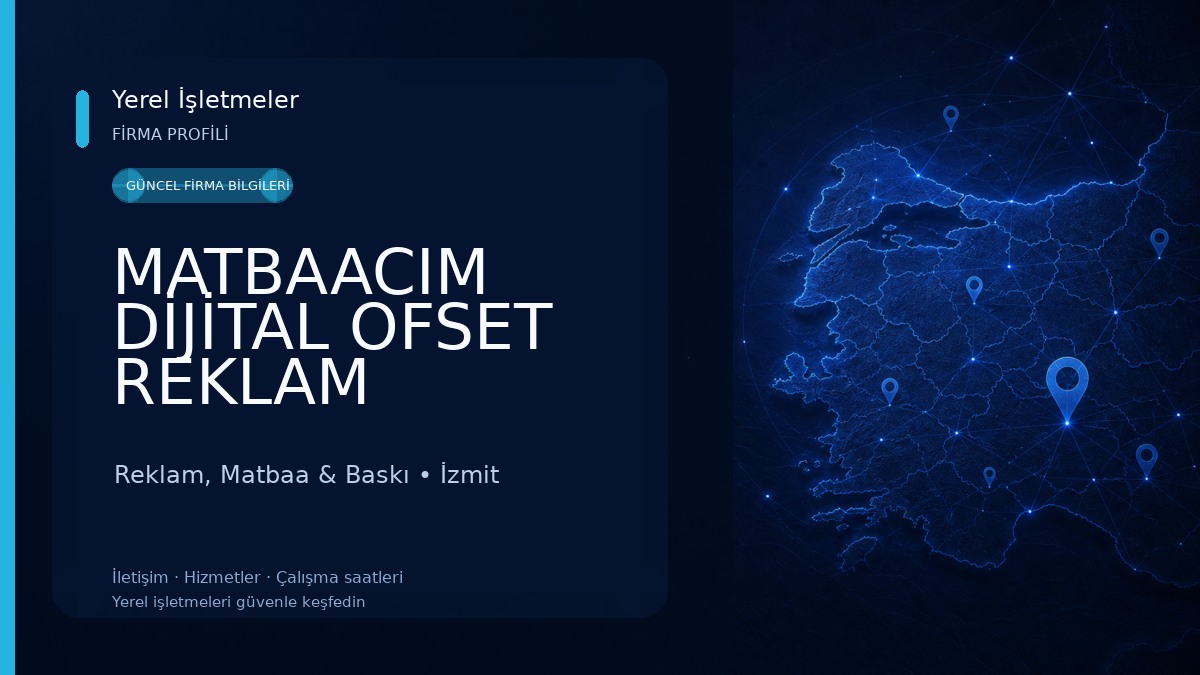 MATBAACIM DİJİTAL OFSET REKLAM Reklam, Matbaa & Baskı