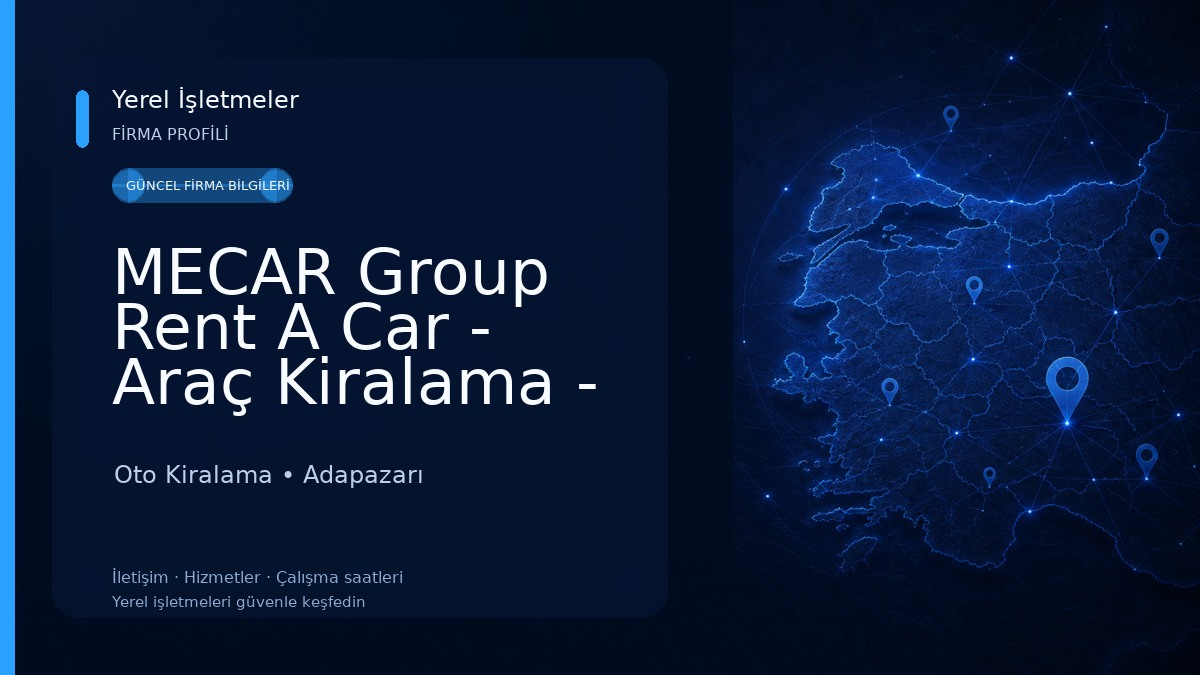 MECAR Group Rent A Car - Araç Kiralama - Oto Yıkama -Oto Kuaför 