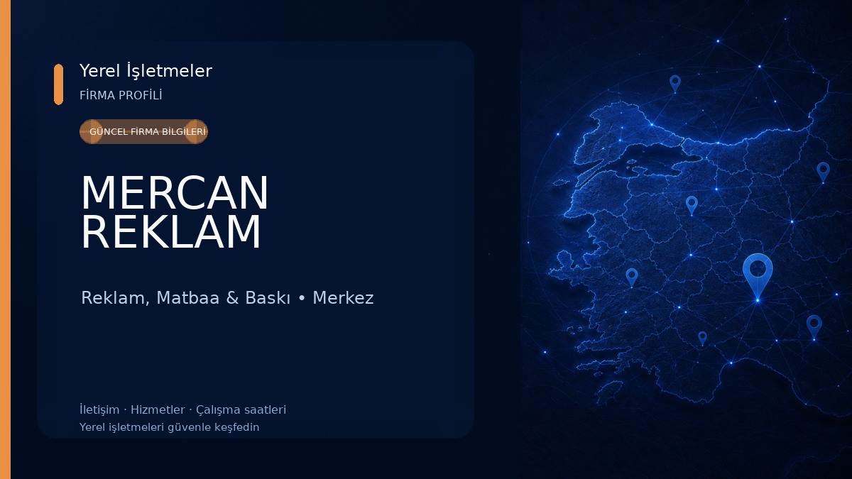 MERCAN REKLAM Reklam, Matbaa & Baskı