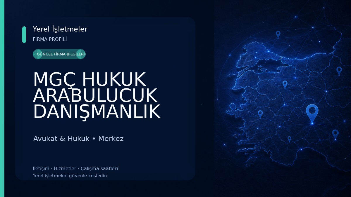 MGÇ HUKUK ARABULUCUK DANIŞMANLIK Avukat & Hukuk