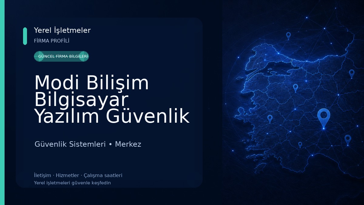 Modi Bilişim Bilgisayar Yazılım Güvenlik Sistemleri ve Tartı Aletleri 