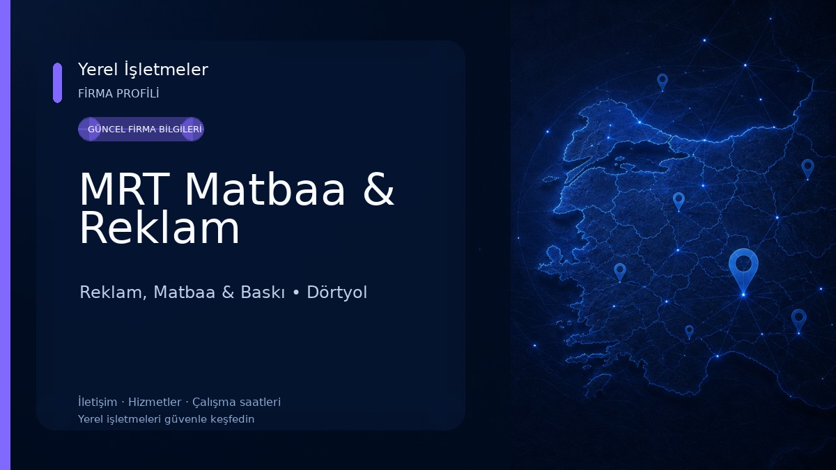MRT Matbaa & Reklam Reklam, Matbaa & Baskı