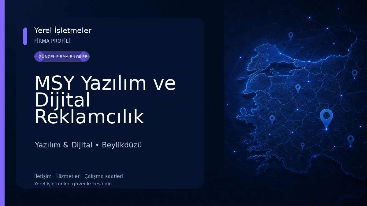 MSY Yazılım ve Dijital Reklamcılık Yazılım & Dijital