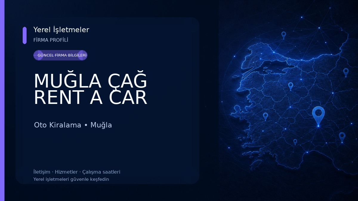 MUĞLA ÇAĞ RENT A CAR Oto Kiralama