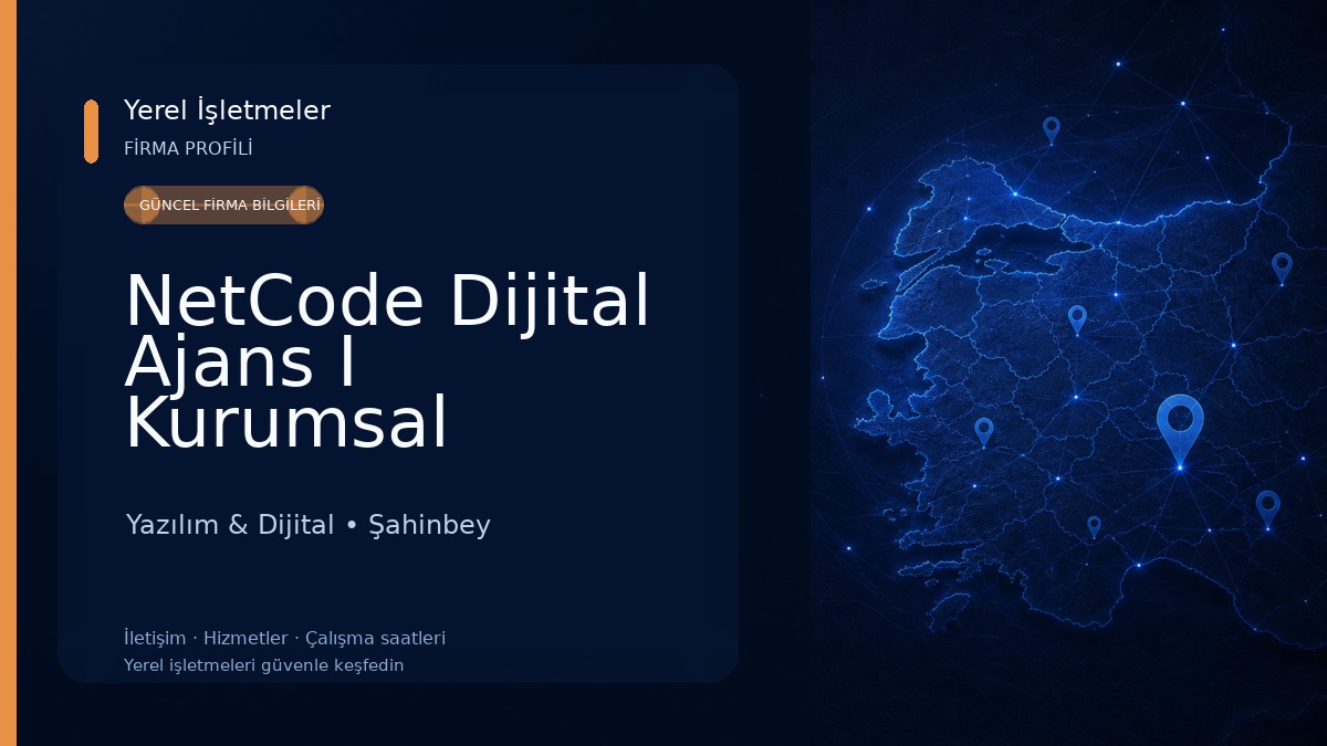 NetCode Dijital Ajans I Kurumsal Websitesi I Sosyal Medya Yönetimi I E-Ticaret Çözümleri I Özel CRM Yazılım