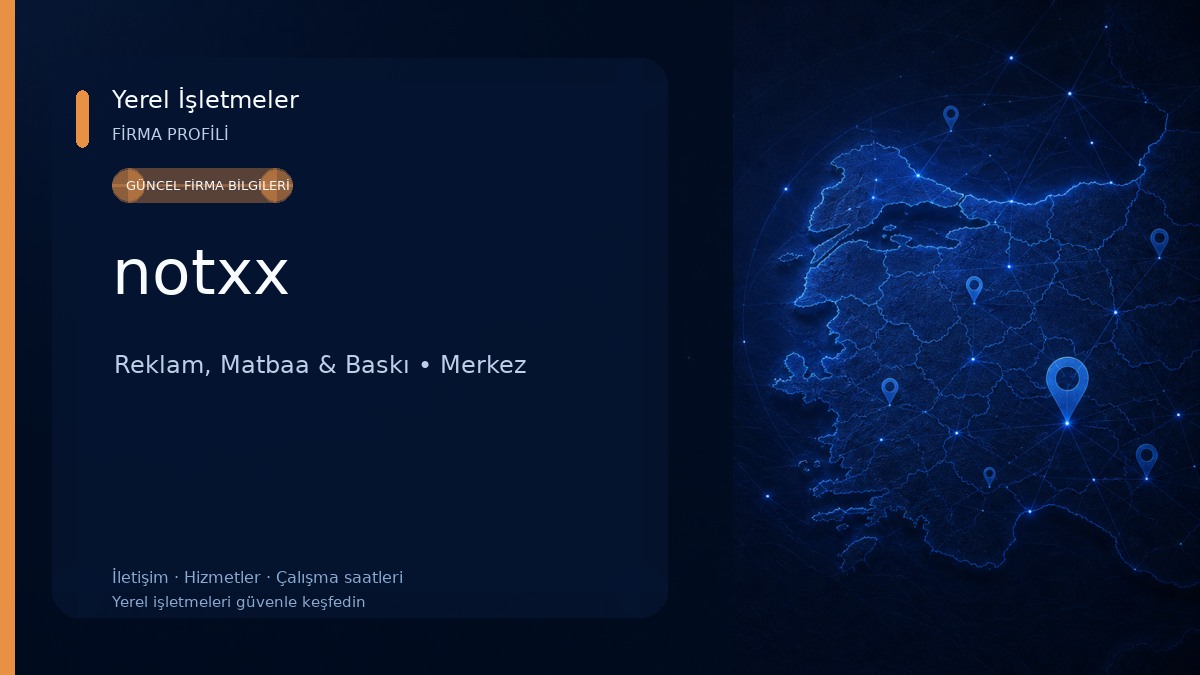 notxx Reklam, Matbaa & Baskı