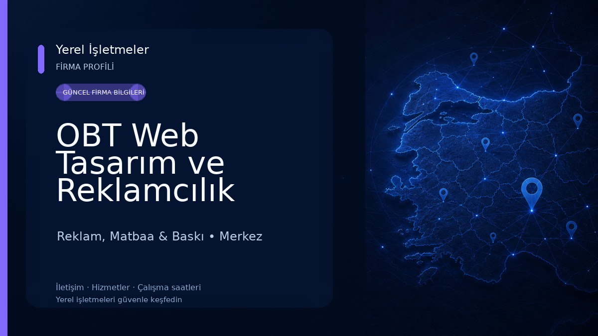 OBT Web Tasarım ve Reklamcılık Ardahan