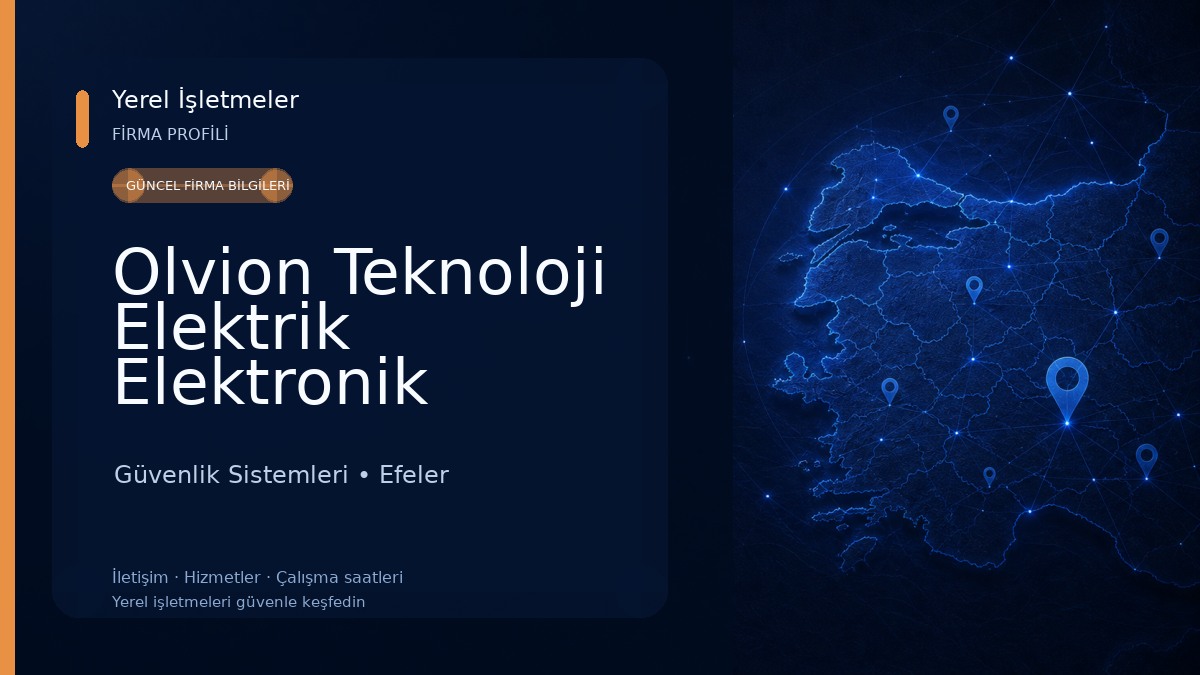Olvion Teknoloji Elektrik Elektronik Bilişim