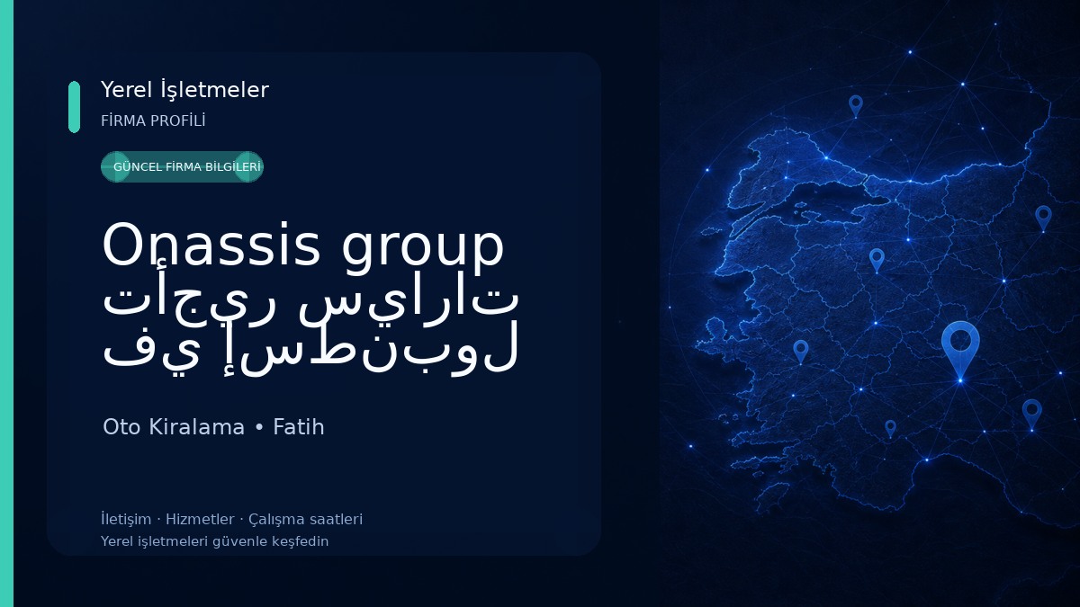 Onassis group تأجير سيارات في إسطنبول Oto Kiralama