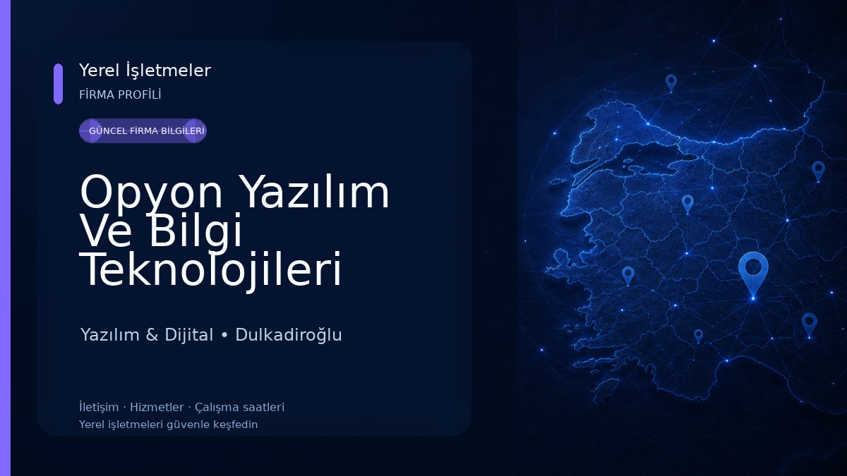 Opyon Yazılım Ve Bilgi Teknolojileri