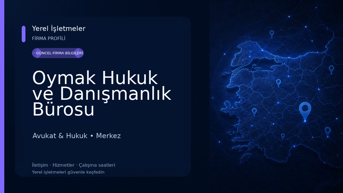Oymak Hukuk ve Danışmanlık Bürosu Avukat & Hukuk