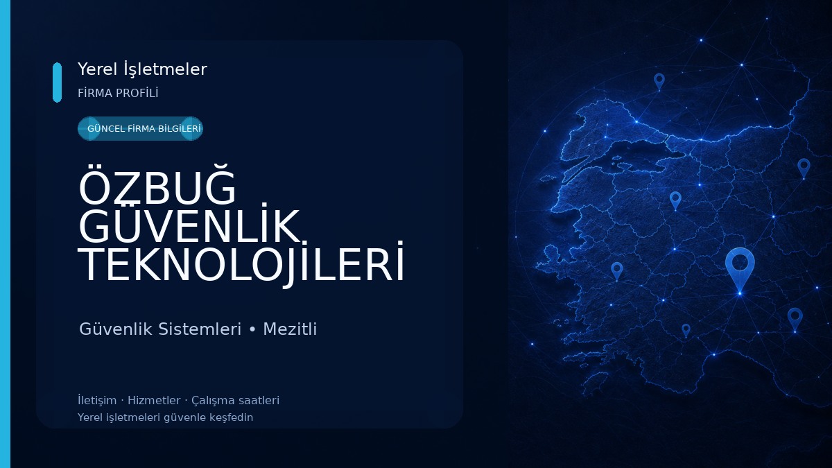 ÖZBUĞ GÜVENLİK TEKNOLOJİLERİ