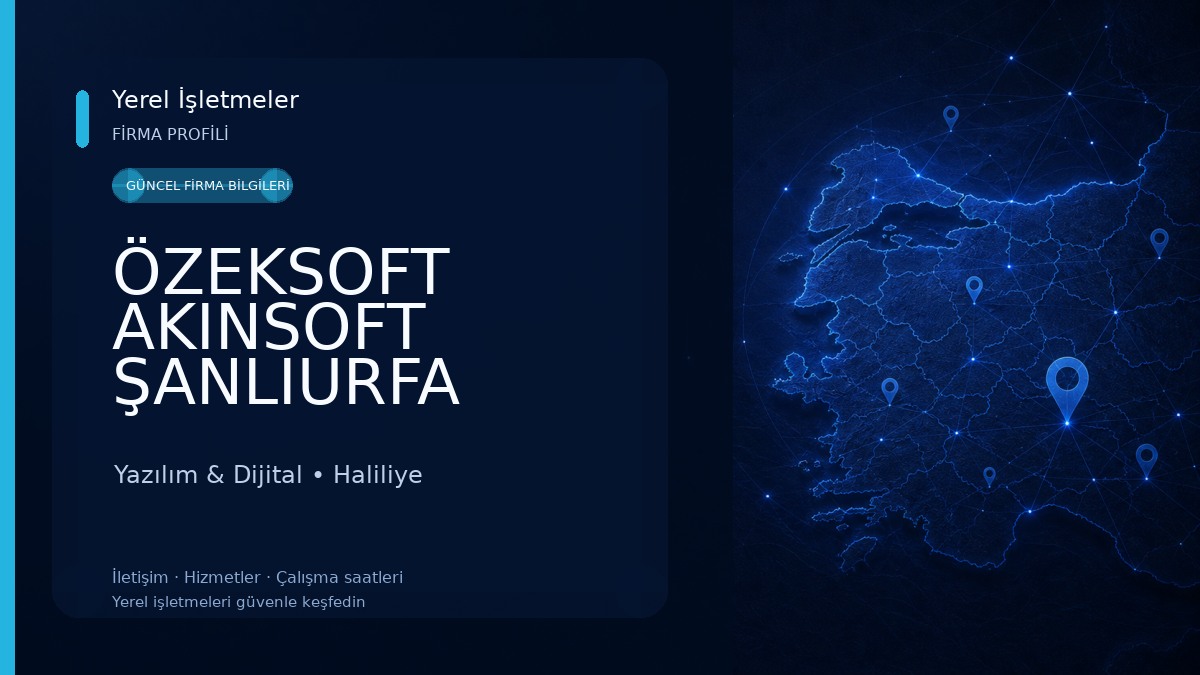 ÖZEKSOFT AKINSOFT ŞANLIURFA