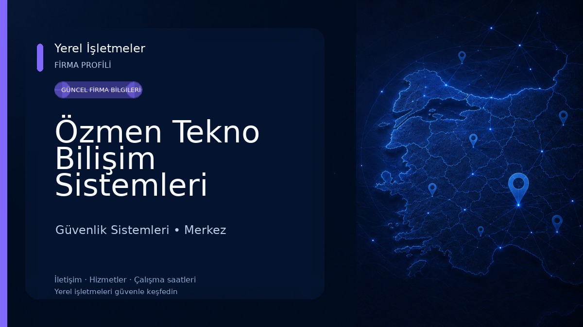 Özmen Tekno Bilişim Sistemleri