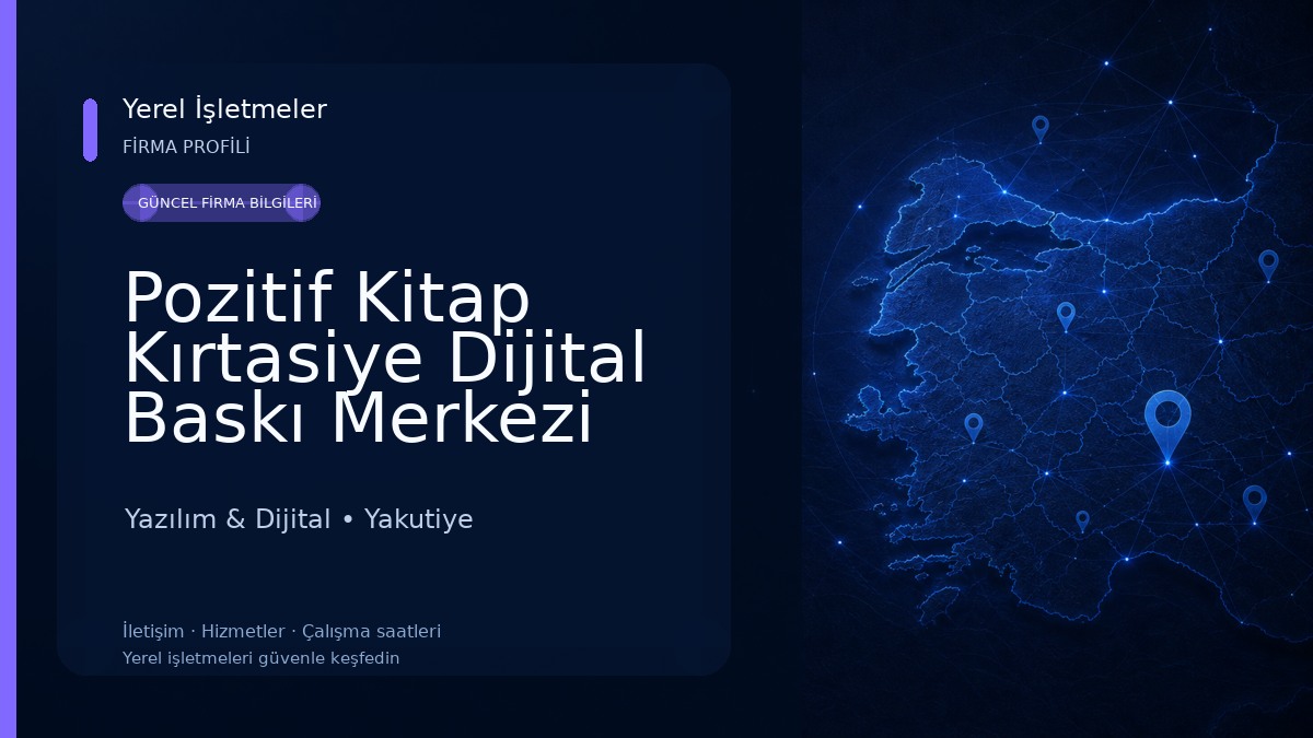Pozitif Kitap Kırtasiye Dijital Baskı Merkezi Yazılım & Dijital