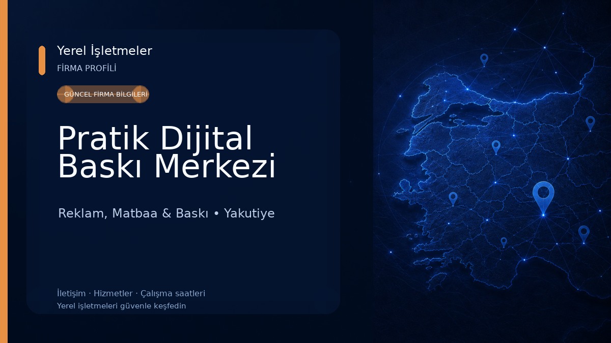 Pratik Dijital Baskı Merkezi Reklam, Matbaa & Baskı
