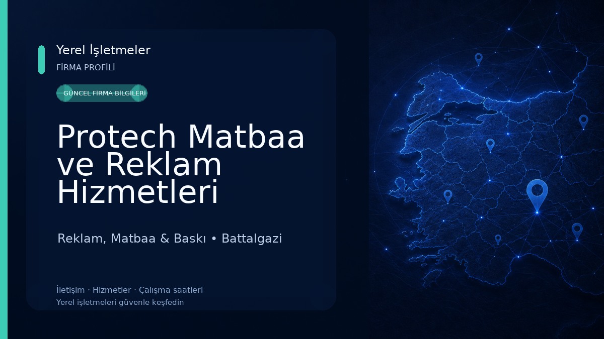 Protech Matbaa ve Reklam Hizmetleri San.Ltd.Şti Reklam, Matbaa & Baskı