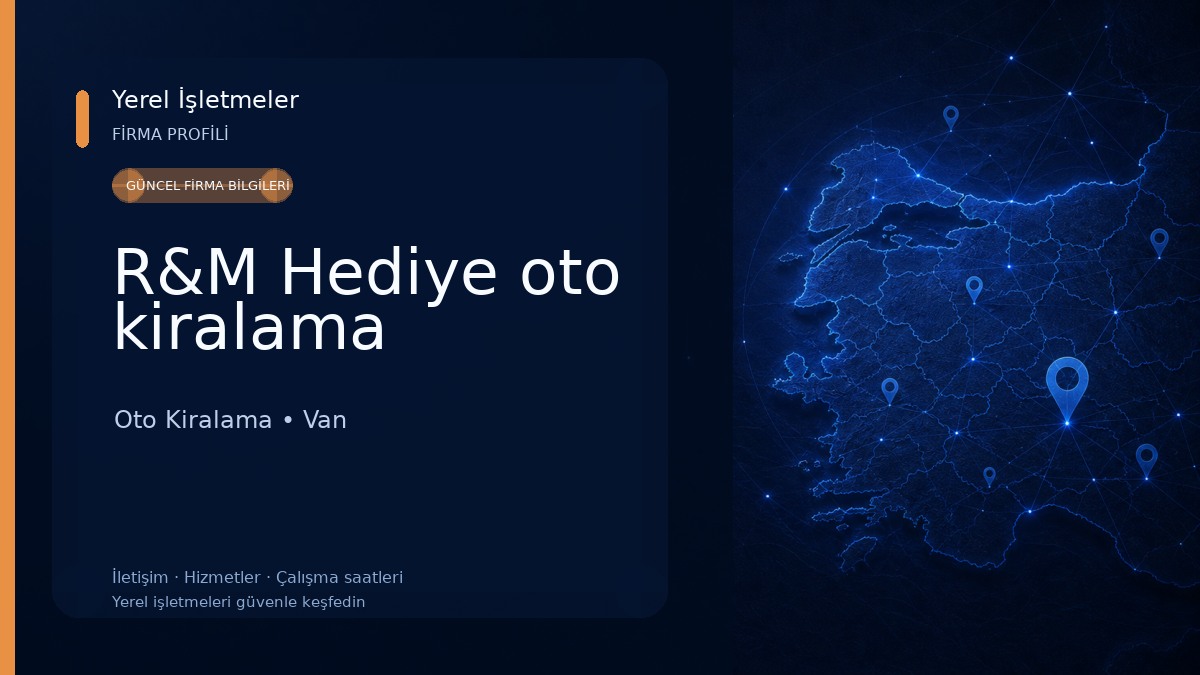 R&M Hediye oto kiralama Oto Kiralama