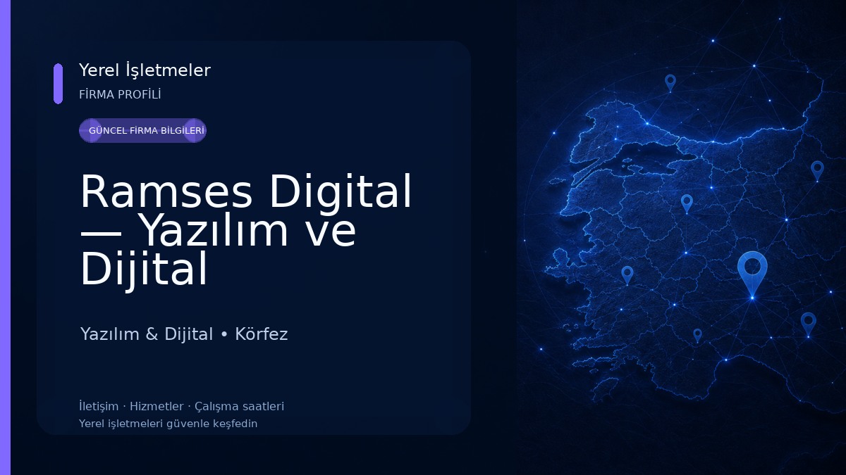 Ramses Digital — Yazılım ve Dijital Pazarlama Ajansı Yazılım & Dijital