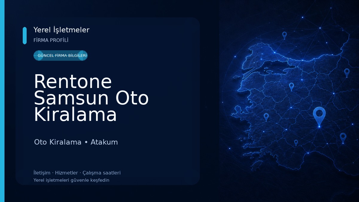 Rentone Samsun Oto Kiralama Oto Kiralama