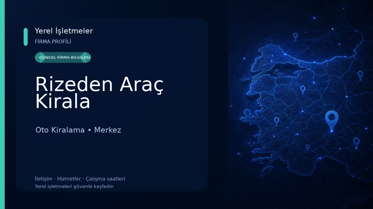 Rizeden Araç Kirala 