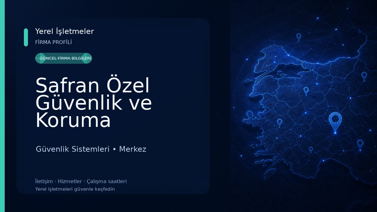 Safran Özel Güvenlik ve Koruma Hizmetleri Güvenlik Sistemleri