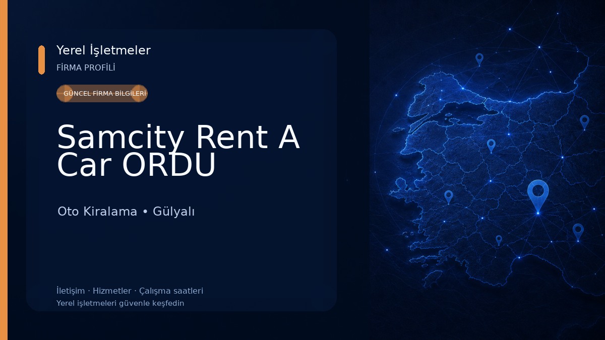 Samcity Rent A Car ORDU Oto Kiralama
