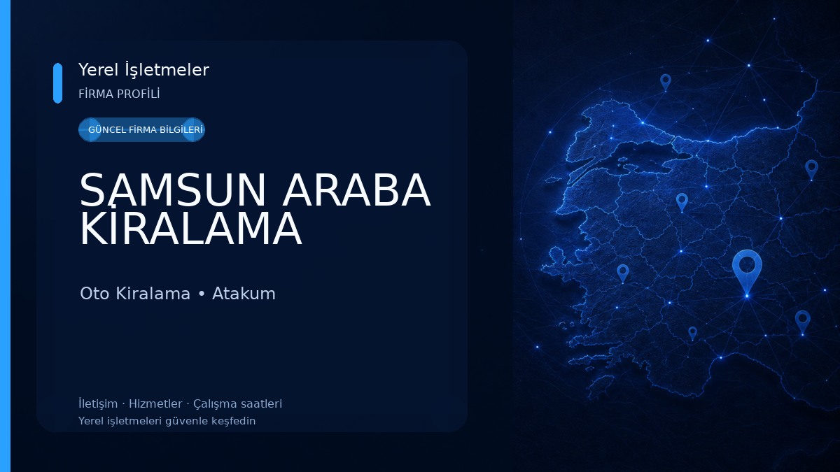 SAMSUN ARABA KİRALAMA Oto Kiralama