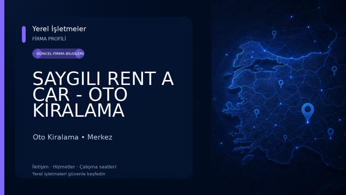 SAYGILI RENT A CAR - OTO KİRALAMA Oto Kiralama