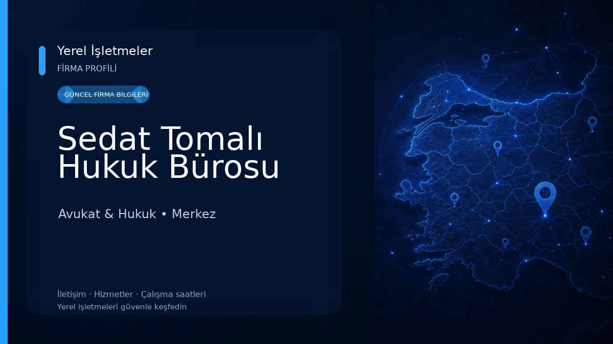 Sedat Tomalı Hukuk Bürosu Avukat & Hukuk