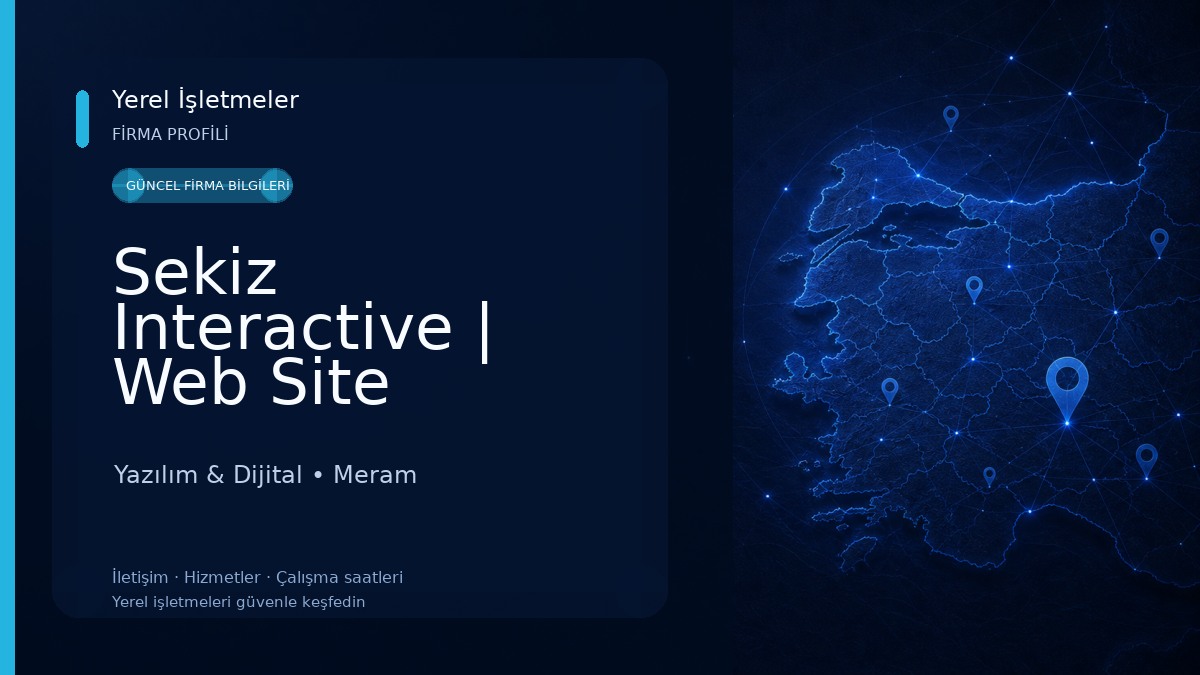 Sekiz Interactive | Web Site Tasarımı Konya | SEO Yazılım Yazılım & Dijital