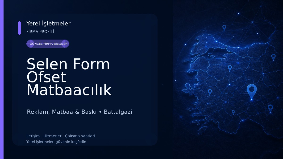 Selen Form Ofset Matbaacılık Reklam, Matbaa & Baskı