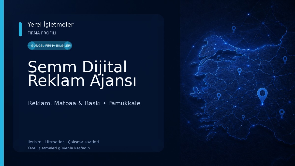 Semm Dijital Reklam Ajansı Reklam, Matbaa & Baskı
