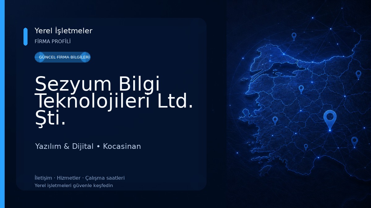 Sezyum Bilgi Teknolojileri Ltd. Şti. Yazılım & Dijital