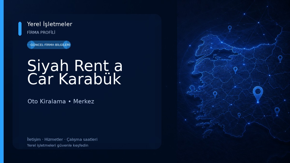 Siyah Rent a Car Karabük 
