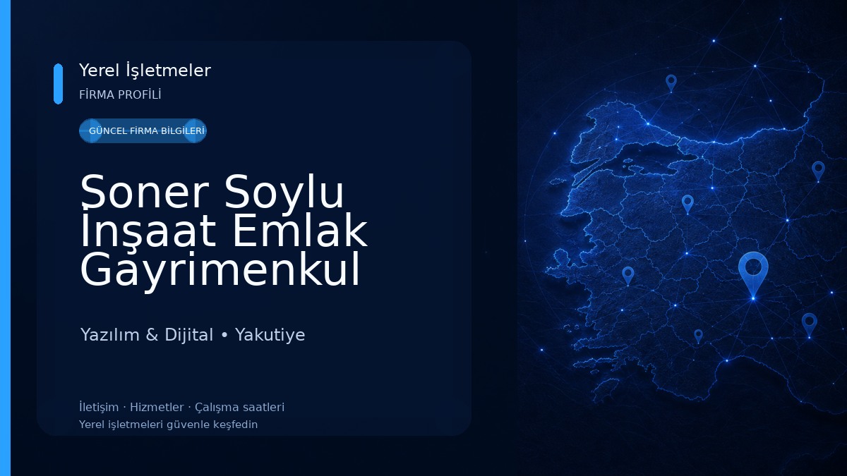 Soner Soylu İnşaat Emlak Gayrimenkul Yazılım hiznetleri