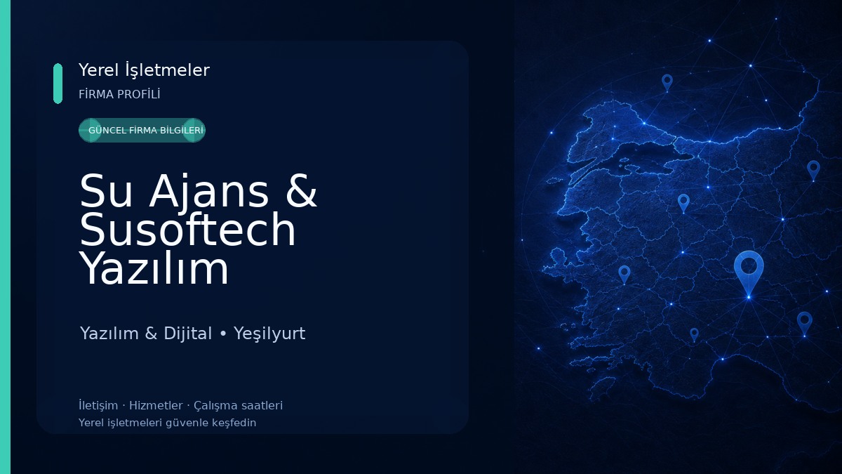 Su Ajans & Susoftech Yazılım Sistemleri - E Ticaret Ekosistemi 