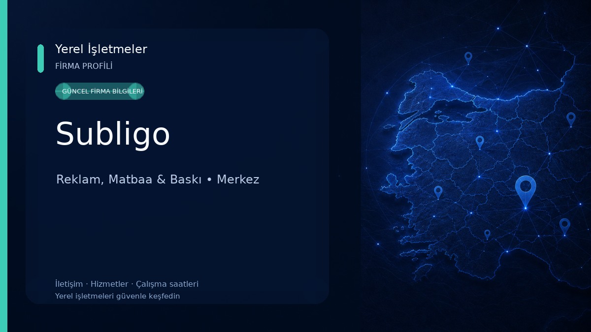 Subligo Reklam, Matbaa & Baskı