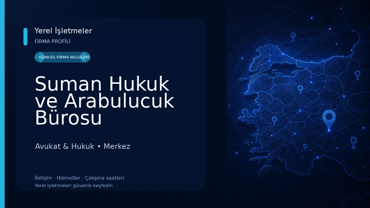 Suman Hukuk ve Arabulucuk Bürosu Avukat & Hukuk